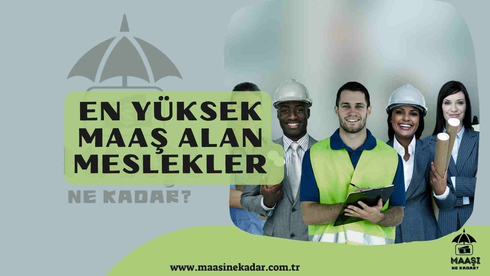 En yüksek maaş alan meslekler